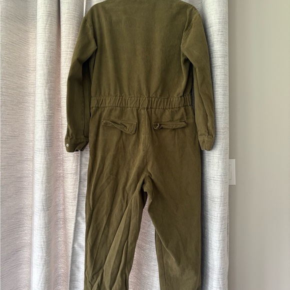 Vici Green Utility Jumpsuit with Drawstring Waist - Picture 6 of 6